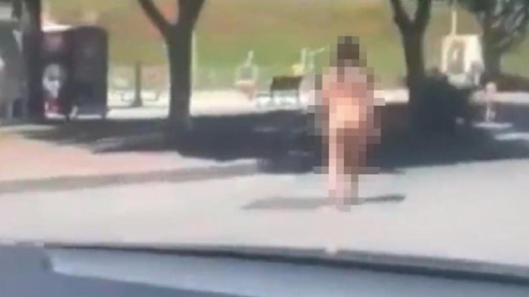 Bebek’teki görüntülerin ardından bir skandal da Antalya’dan! Kadın, caddede çırılçıplak yürüdü