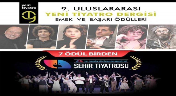 Mersin Büyükşehir Belediyesi Şehir Tiyatrosuna 7 ödül