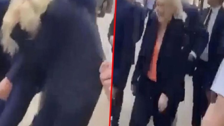 Az kalsın kafasına geliyordu! Aşırı sağcı Fransız lider Le Pen’e yumurtalı saldırı