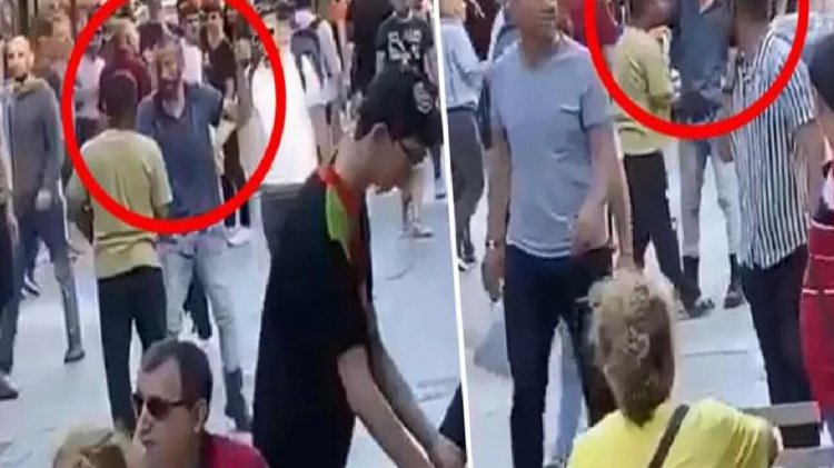 Kadıköy’de satırlı adam paniği! Yoldan geçenlere tehditler savurup küfür etti