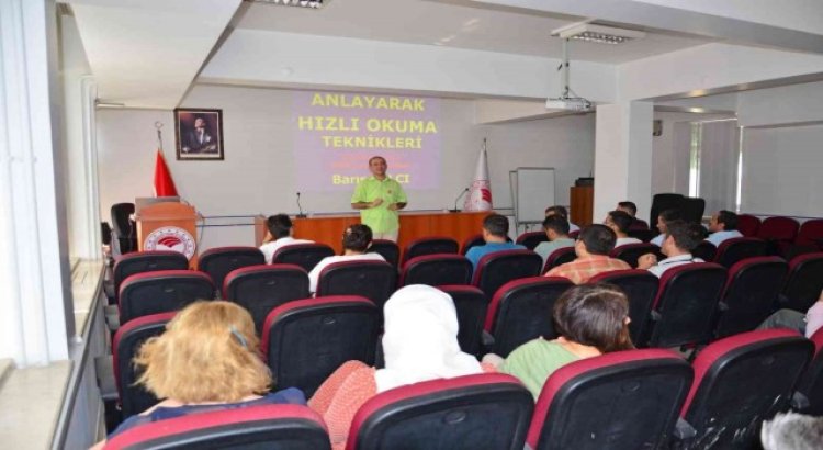 Denizli İl Tarım ve Orman Müdürlüğünde anlayarak hızlı okuma semineri verildi