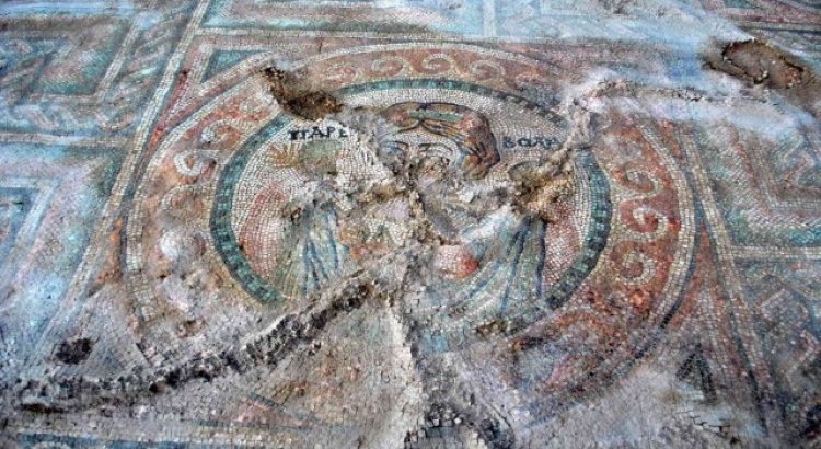 Amasyada bereketi temsil eden bin 700 yıllık ‘Tanrıçalı mozaik müzeye taşınacak