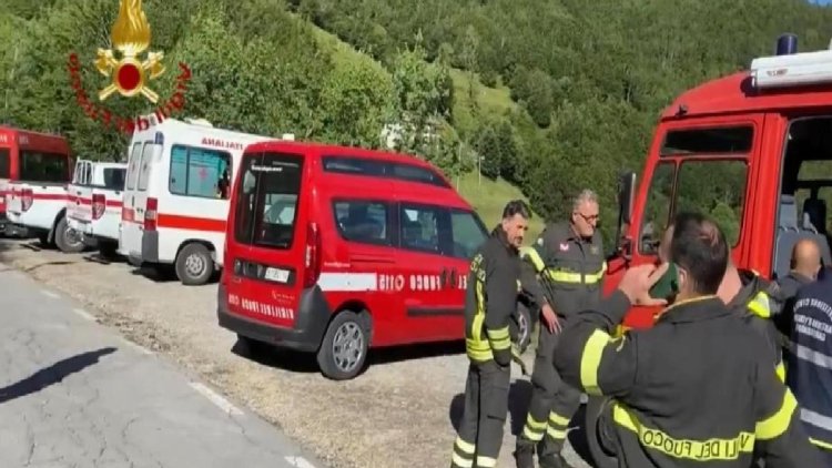 İtalya’da 4’ü Türk 7 yolcuyla kaybolan helikopterin düştüğü bölge tespit edildi