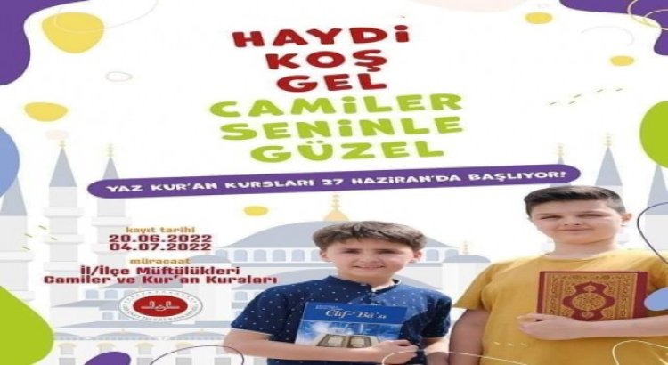 Köyceğizde Yaz Kuran Kursları başlıyor