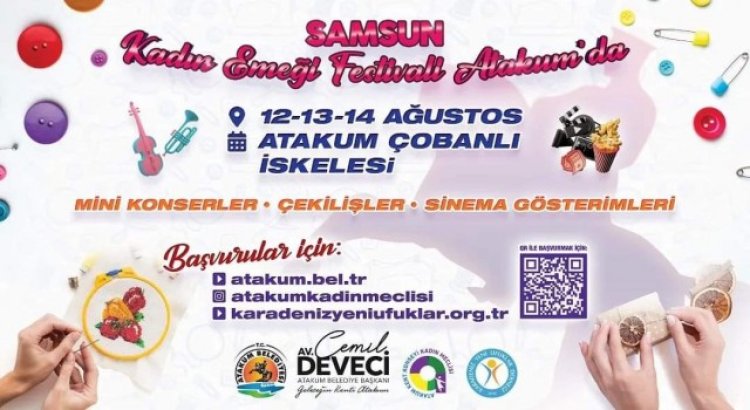 Samsun Kadın Emeği Festivali Atakumda başlıyor