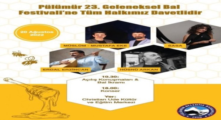 Pülümür Bal Festivalinin tarihi belirlendi