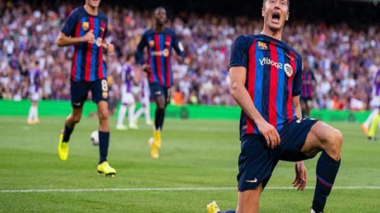 Barcelona’yı Lewandowski uçuruyor! Katalan devi, Real Valldolid’i farka boğdu