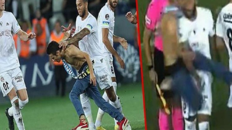 Ankara’da olaylı gece! Maç sonunda Beşiktaşlı yıldıza uçan tekme atan saldırgan gözaltına alındı