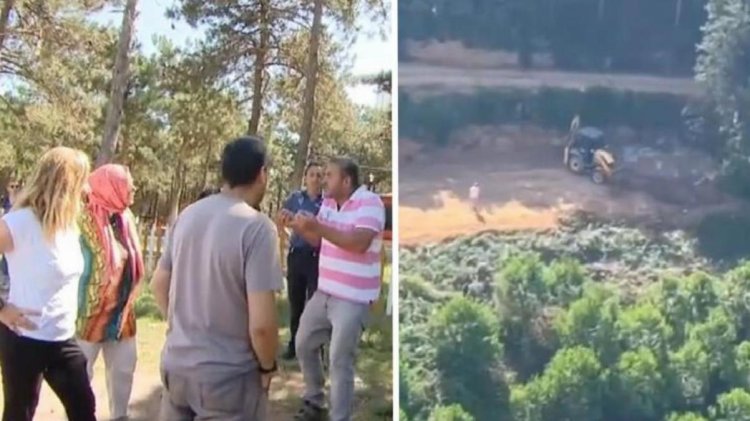 İstanbul’da ormanda ağaç kesildiği iddiası mahalleliyi sokağa döktü