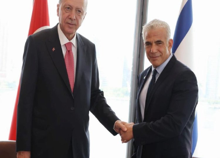 Cumhurbaşkanı Erdoğan İsrail Başbakanı Lapid’i kabul etti