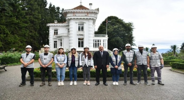 Trabzondaki Atatürk Köşkü restorasyon çalışmaları nedeniyle ziyarete kapatıldı
