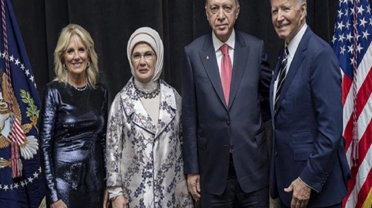 Cumhurbaşkanı Erdoğan ve Emine Erdoğan, ABD Başkanı Biden ve eşiyle hatıra fotoğrafı çektirdi