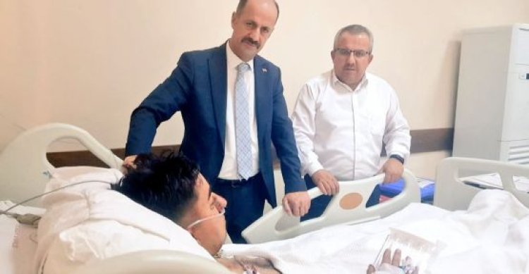 Başkan Yavuz Yaralı Askeri Hastanede Ziyaret Etti