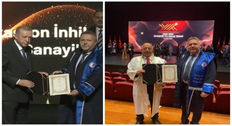 Cumhurbaşkanı Erdoğandan ÇOMÜlü akademisyene “Üstün Başarı Ödülü”