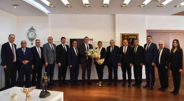 Aydın Ticaret Borsası heyeti, Başkan Çerçioğlu ile görüştü