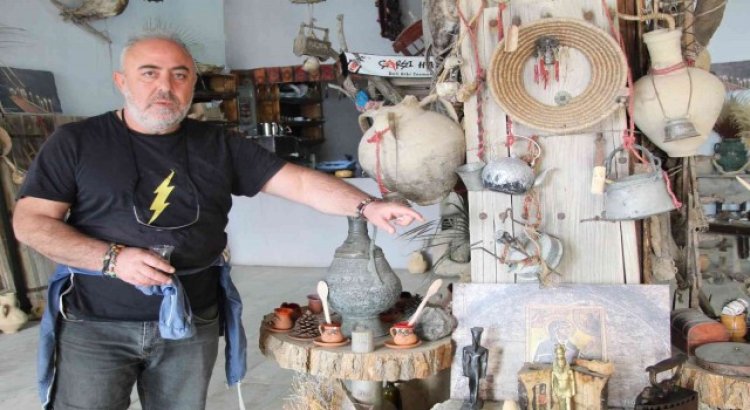Hasankeyfli turizmci yüzlerce yıllık eşyaları toplayıp küçük bir müzeye dönüştürdü