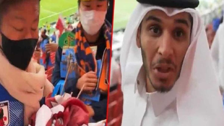 Dünya Kupası’nda Japon taraftarların tribünde yaptıklarını gören Katarlı şoka girdi