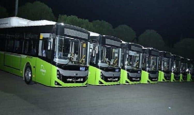 Kocaeli Büyükşehir Belediyesi 210 Otobüsten kalan son 20 Körüklü araç teslim edildi