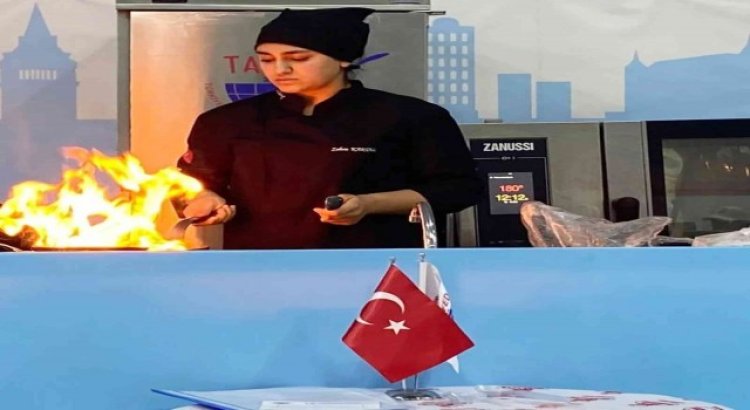 Meslek lisesi öğrencileri 19. İstanbul Gastrofest Gastronomi Festivalinde ikinci oldu