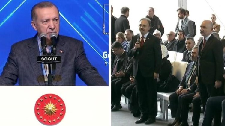 Cumhurbaşkanı Erdoğan, kameralar önünde valiye kızdı: Sen bana başka şeyler anlatıyorsun