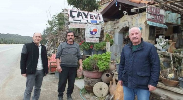 Balıkesirde 76 yıllık işçi konağı müze gibi çay evi oldu