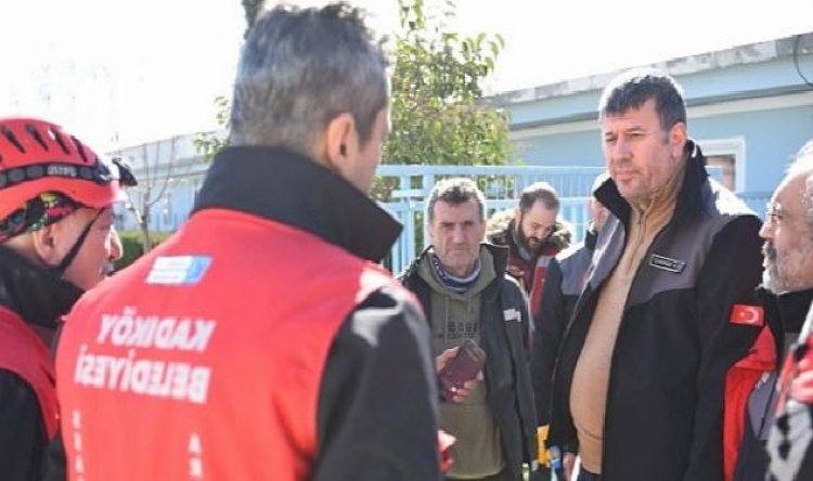 Kadıköy Belediye Lideri Şerdil Dara Odabaşı Afet Bölgesinde