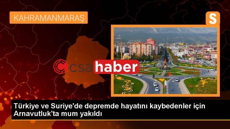 Türkiye ve Suriye’de depremde hayatını kaybedenler için Arnavutluk’ta mum yakıldı