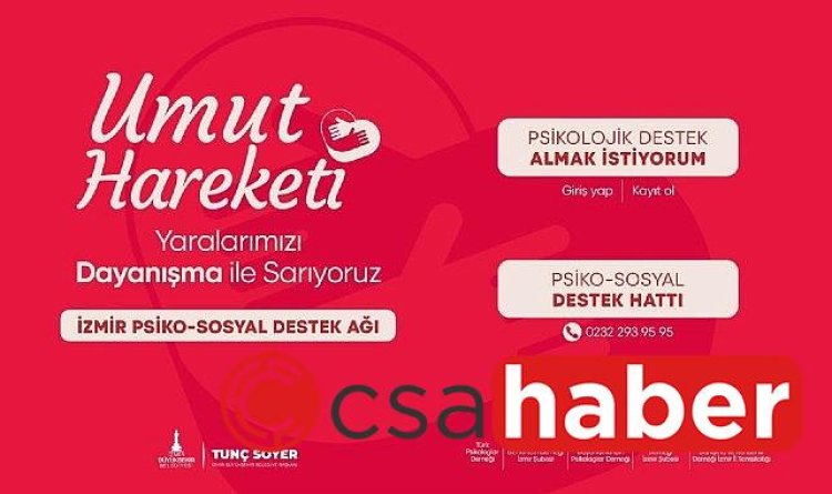 İzmir Büyükşehir Belediyesi’nden depremzedelere psiko-sosyal destek