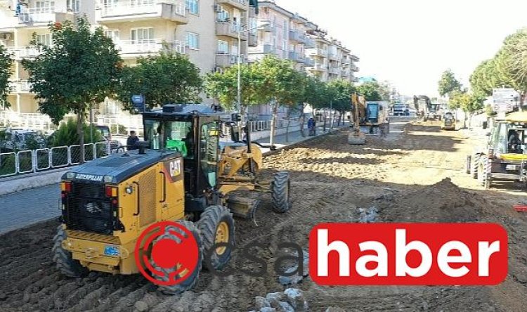 Aydın Büyükşehir Belediyesi Yol Yapım Çalışmalarını Tüm Hızıyla Sürdürüyor
