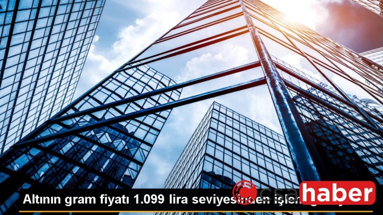 Altının gram fiyatı 1.099 lira seviyesinden işlem görüyor