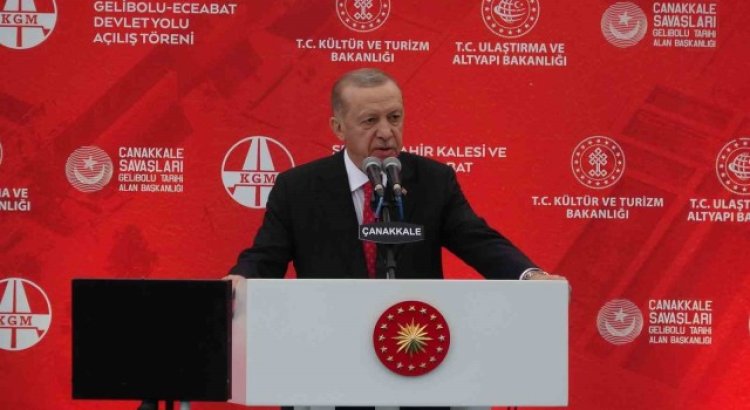 Cumhurbaşkanı Erdoğandan Çanakkalede güven ve istikrar vurgusu...