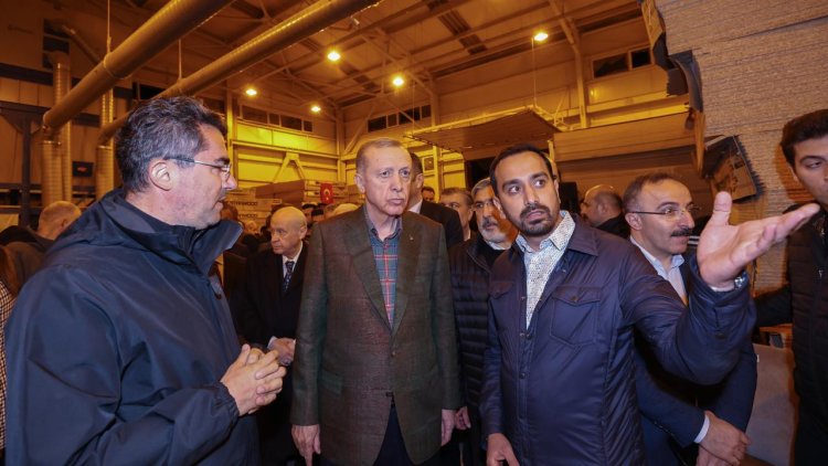 Cumhurbaşkanı Erdoğan’dan Antakya Mobilyacılar İhtisas Sanayi Sitesi’ne ziyaret