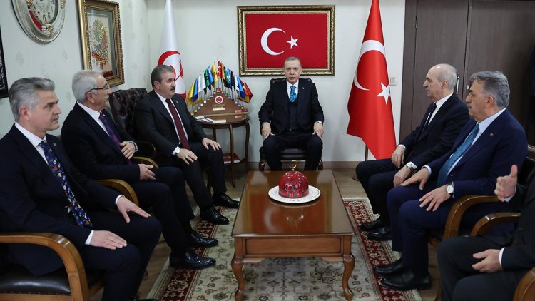 Cumhurbaşkanı Erdoğan, BBP’yi ziyaret etti