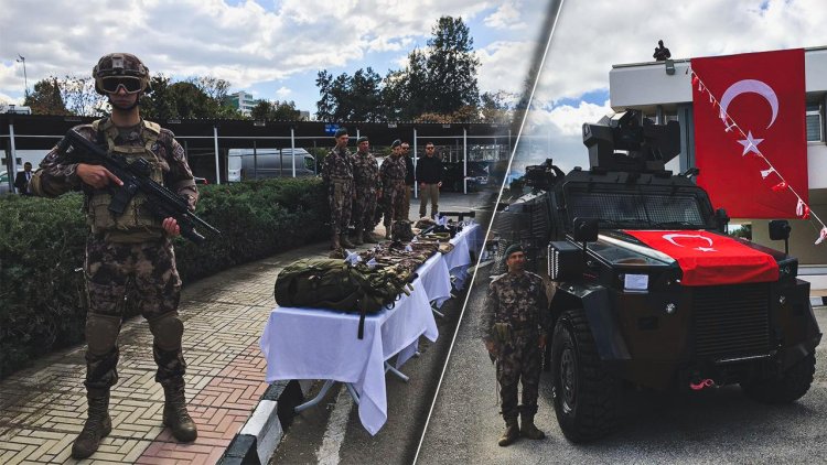 Türkiye’den KKTC polisine silah, zırhlı araç ve ekipman desteği