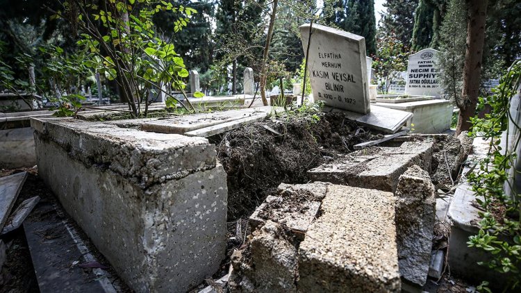 Depremler mezarlıkları da vurdu – Son Dakika Haberleri