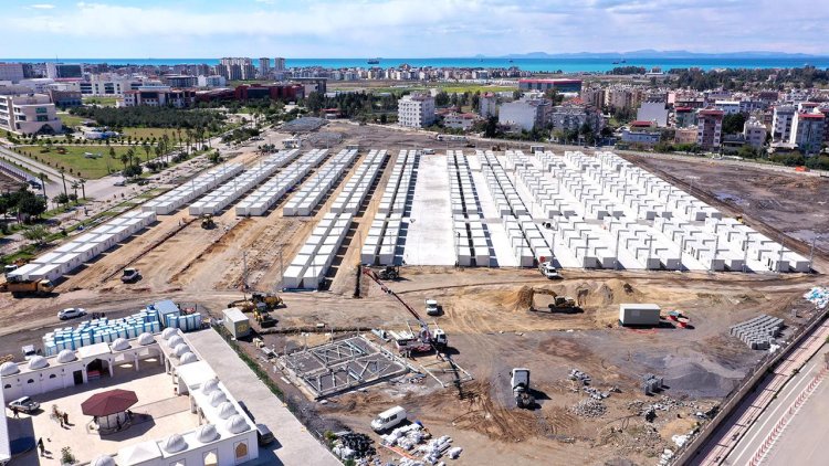 İskenderun’daki konteyner kent bayrama yetişecek