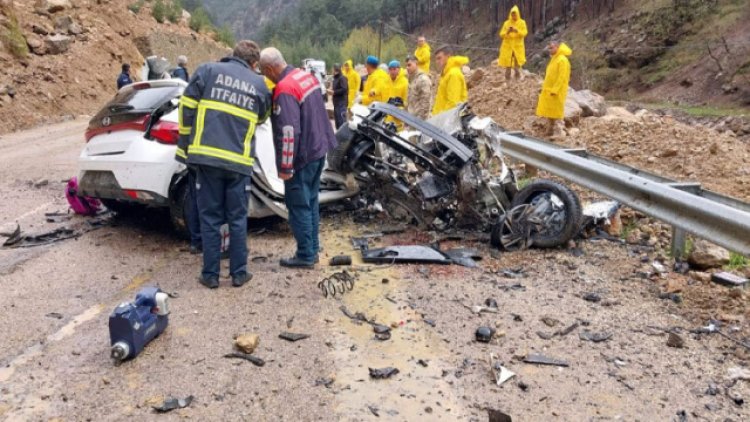 Son Dakika: Adana’da heyelan nedeniyle üzerine kaya devrilen otomobildeki 4 öğretmen hayatını kaybetti