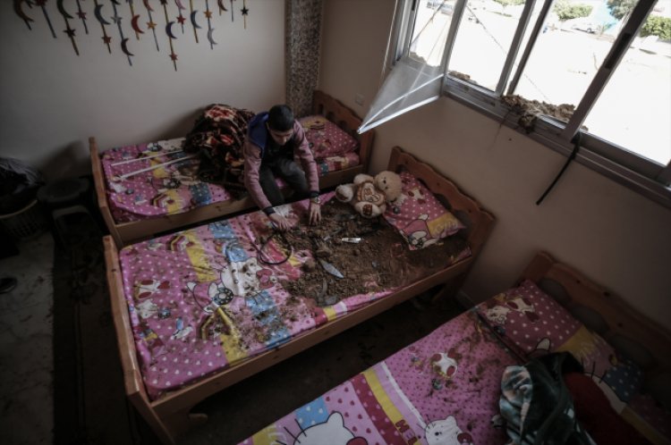 İsrail’in saldırısı sonrası Gazze’de son durum! Evler hasar gördü, arazilerde dev çukurlar oluştu