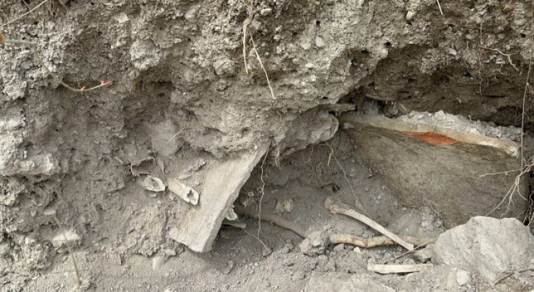 İznikte Bizans dönemine ait mezar ve insan kemikleri bulundu