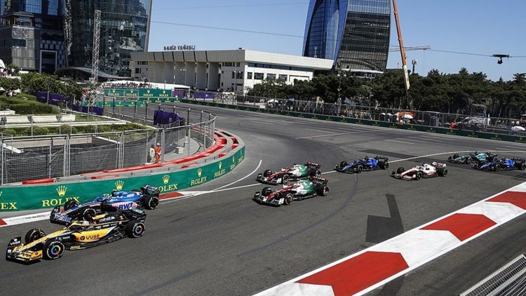 Formula 1 Azerbaycan GP canlı izle! F1 Azerbaycan GP sprint 100 km izle