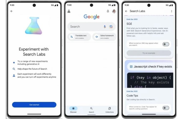 Google Search Labs ile AI ürünleri test edilecek