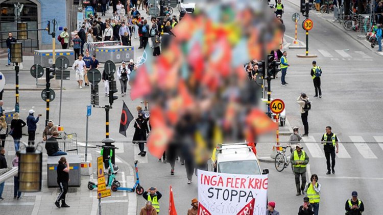 İsveç’te bir küstah protesto daha! Terör yandaşları rahat durmuyor, yetkililer izliyor