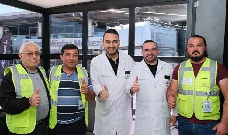 Mercedes-Benz Türk’ün Sağlık Bakım Tırı şoförleri kendi evinde ağırladı