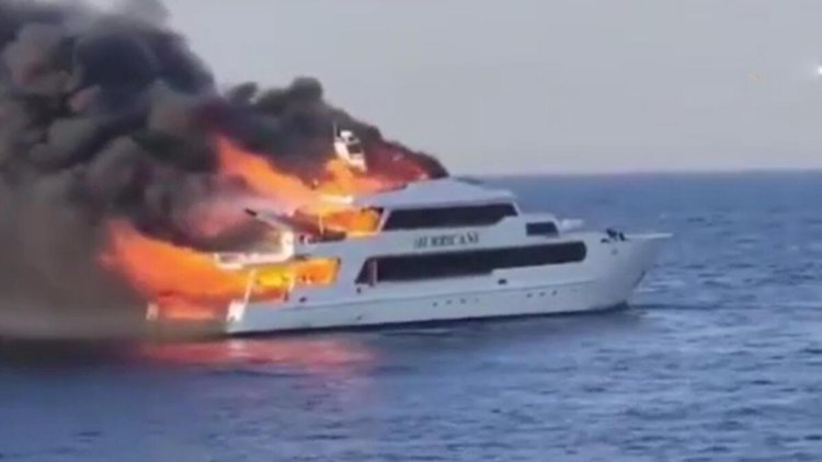 Mısır’da tekne yangını! 3 İngiliz turist kayıp