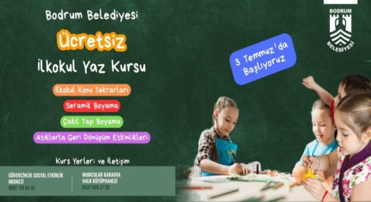 Yaz Kurslarıyla Çocukların Yetenekleri Keşfedilecek