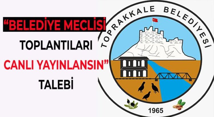 Belediye meclisi halka açık ve canlı olarak yayınlansın