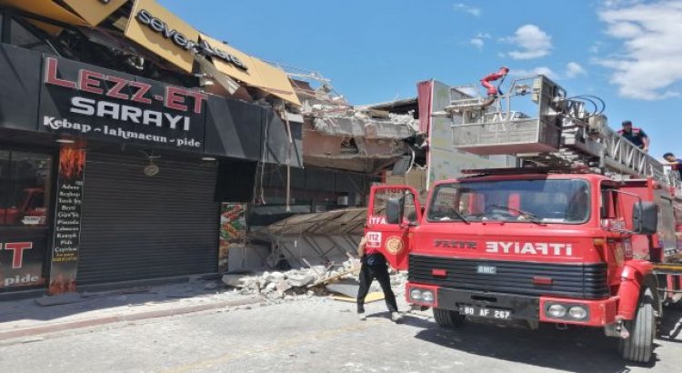 Osmaniye’de bir iş yeri aniden çöktü: 2 yaralı