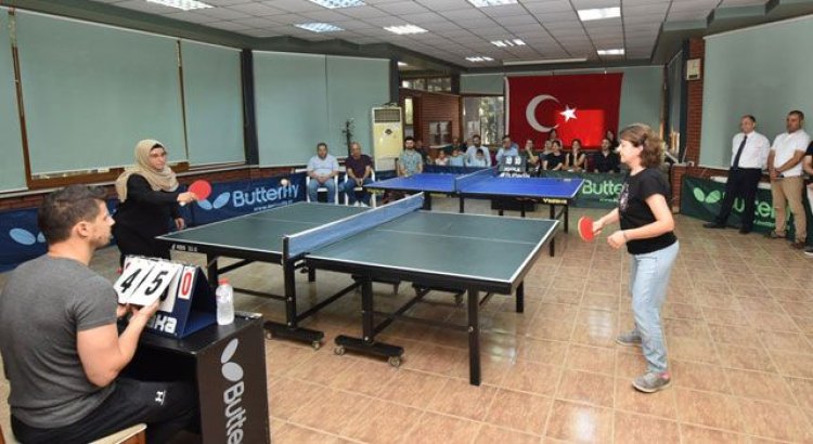 15 Temmuz etkinlikleri kapsamında Masa Tenisi Turnuvası düzenlendi