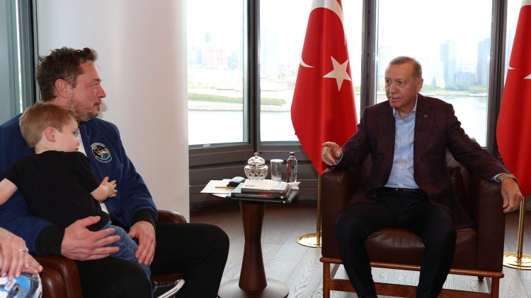 Cumhurbaşkanı Erdoğan, Musk'ı kabul etti! Tesla'nın 7'nci fabrikasını Türkiye'de kurması için çağrı yaptı