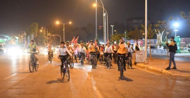 Şanlıurfa&#039;da Cumhuriyetin 100. Yılı bisiklet turu